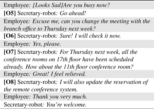 Script of changing the schedule of meeting