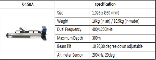 Towfish specification