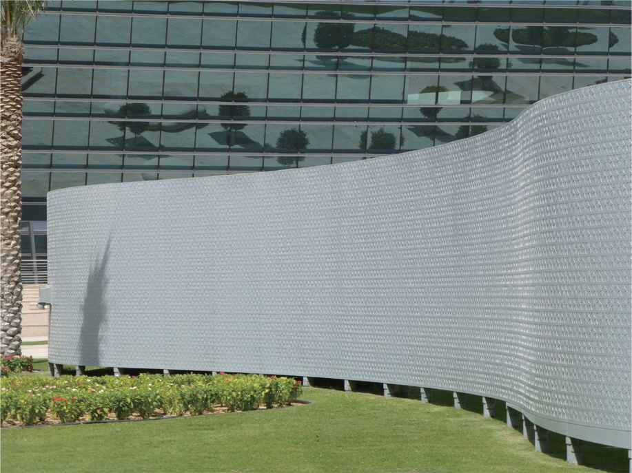 The gender-separating wall of Zayed University Abu Dhabi