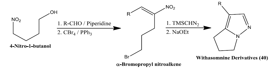 Synthesis of Withasomnine Derivatives (40) by 1,3-Dipolar Cycloaddition Reaction.