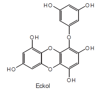 Chemical structure of eckol from Ecklonia cava.
