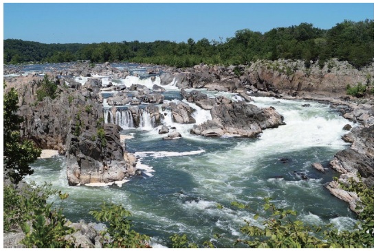 Great Falls of the Potomac River in Maryland, US