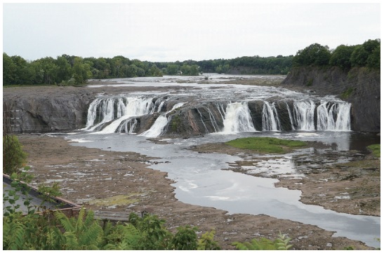 Cohoes Falls in New York, US