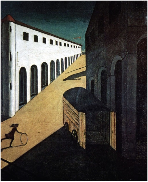 지오르지오 데 키리코(Gioirgio de Chirico), <거리의 신비와 우울>(The Mystery and Melancholy of a Street)(1914)