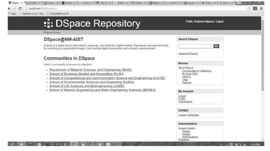 Communities in DSpace@NM­AIST repository