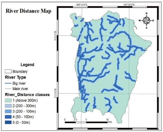 River Distance Map