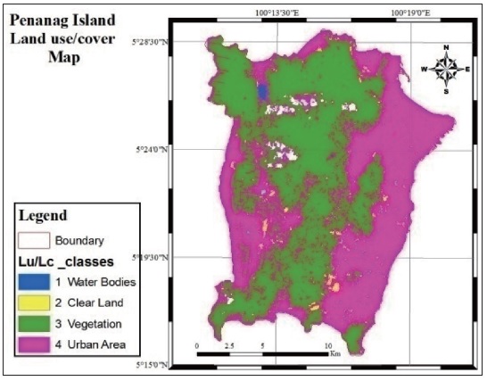 Land use/cover Map of Penang Island