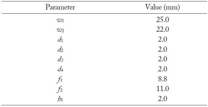 Parameters of the array element