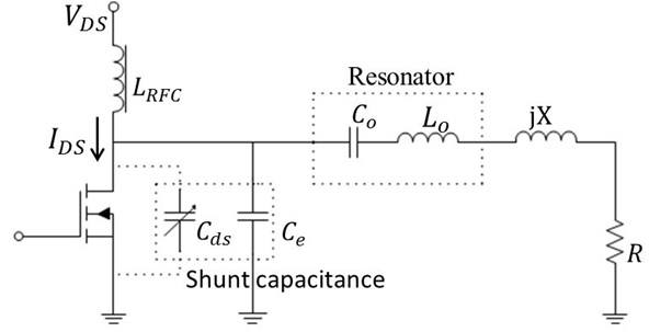 Class-E power amplifier circuit.