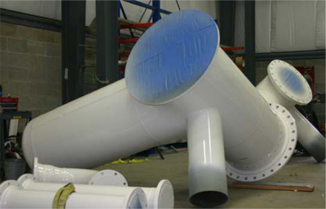 Pipe spools used at offshore plant