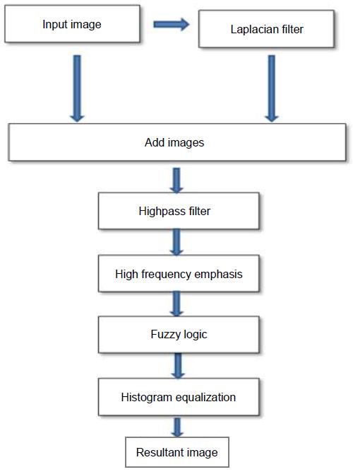 Block diagram of image enhancement process.
