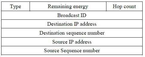 RREQ packet format of AuM-2-AODV.