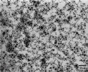 ITO nanoparticles fabricated with inert gas condensation method.