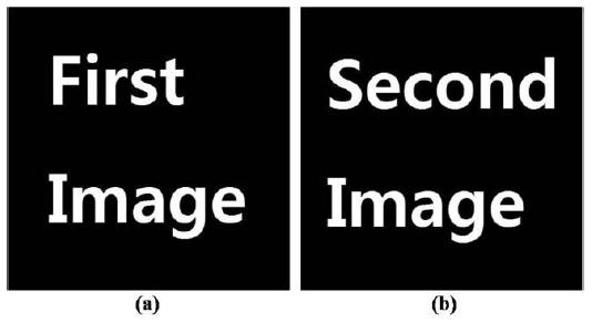Simulation results of correct decryption of a DRPE system with the key phase mask updating scheme: (a) 1st decrypted image and (b) 2nd decrypted image.
