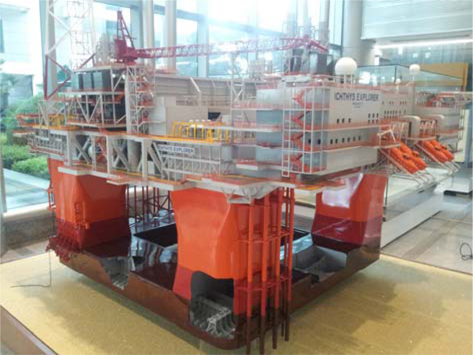 CPF model on display in Samsung Geoje shipyard
