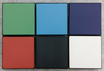 Color plates used in the surface color measurements.