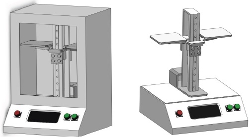 Space scale 3D design (left: the outer view, right: the inner view).