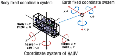 Coordinate of HAUV