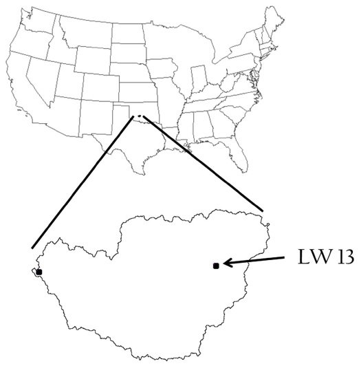 The little Washita 13 site located in Oklahoma, USA.