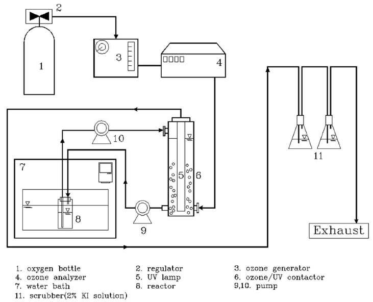 Schematic diagram of ozone reactor system.