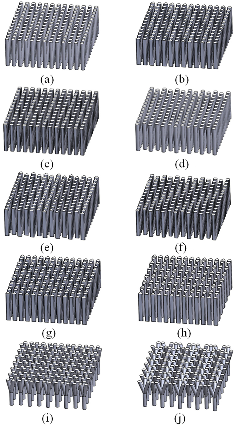 Micro-patterns. (a) case-1 (b) case-2 (c) case-3 (d) case-4 (e) case-5.